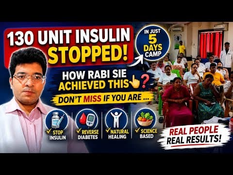 130 Unit Insulin Stopped in 5 Days